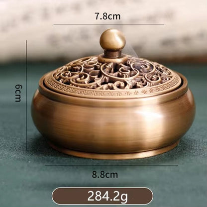 Brass Chinese Antique Incense Burner Household Room Aroma Diffuser Frame Aroma Diffuser Home Decoration