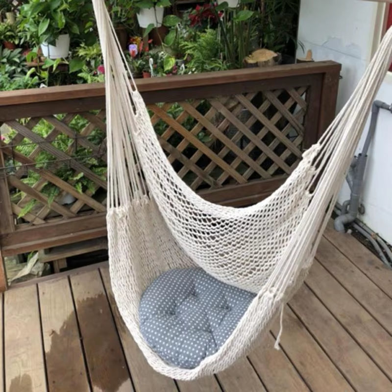 Hamaca colgante estilo nórdico – Para interior y exterior
