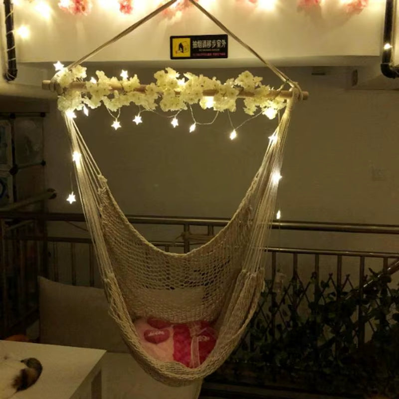 Hamaca colgante estilo nórdico – Para interior y exterior