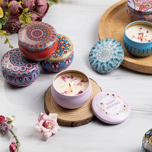Velas  Aromáticas Vintage de Cera de Soja