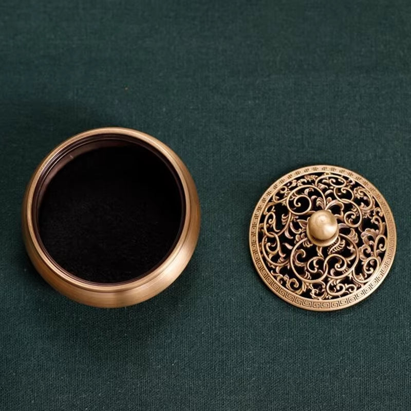 Brass Chinese Antique Incense Burner Household Room Aroma Diffuser Frame Aroma Diffuser Home Decoration
