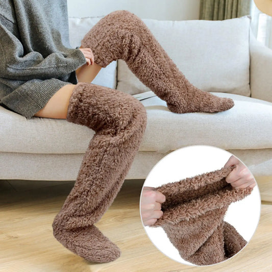 Calcetas Peluche Extra Largas